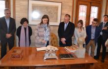 Imatge de la visita de la consellera d'Agricultura a l'Ajuntament de Reus