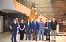Imatge de la presentació del conveni entre l'Ajuntament i Repsol per col·laborar amb la Festa Major de Reus