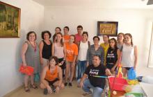 Imatge de la visita d'aquest divendres al camp de treball 