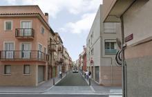 Recreació carrer Alt de Sant Pere després de la reforma