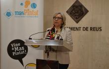 Imatge M. Dolors Sardà roda de premsa presentació programació Mas Pintat Reus octubre 2018 