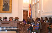 Imatge de l'acte institucional del Dia Internacional contra la Violència envers les Dones