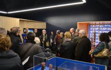 Imatge de la visita a l'exposició temporal de 