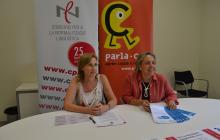 Imatge de la directora i la presidenta del CNL de Reus