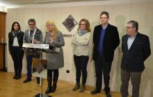 Imatge de la roda de premsa de balanç de la campanya de Nadal 2017 a Reus