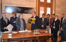 Imatge de la recepció al despatx de l'alcalde