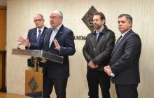 Imatge roda premsa presentació col·laboració Ajuntament de Reus amb Federacions espanyola i catalana per dissenyar skate park