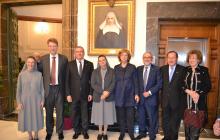 Imatge de la recepció que s'ha fet aquest dissabte a l'Ajuntament