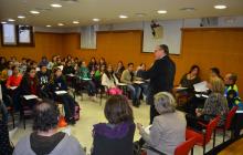 Imatge de la reunió de retorn del Consell d'Infants Ciutadans de Reus, aquest dilluns a l'Ajuntament
