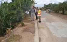 Foto visita regidor de Medi Ambient al camí de les Monges