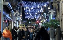 Carrers amb la il·luminació de Nadal 