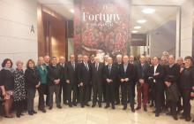 Imatge de la visita de la delegació reusenca a l'exposició sobre Fortuny a El Prado