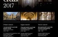 Cartell del Festival de Música de Santes Creus 2017