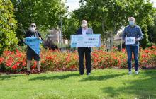 Xec de la recaptació de la cursa de la dona