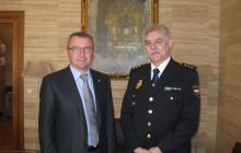 L’alcalde rep el nou comissari del Cos Nacional de Policia de Reus