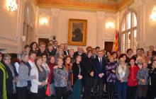 Foto institucional amb motiu del Dia Internacional de la Dona Treballadora