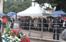 Enterrament d'Albert Vilalta al panteó de fills il·lustres del cementiri de Reus