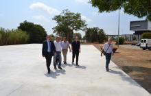 Visita d’obres de la nova pista poliesportiva de Mas Pellicer