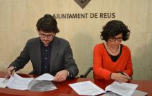 Foto de la signatura del conveni