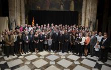 Foto dels guardonats als Premis Nacionals als Establiments Comercials de Catalunya