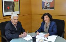 Foto de la signatura del conveni