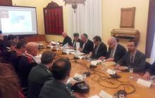 Foto de la reunió de la Junta Local de Seguretat