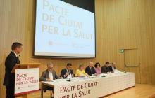Foto de la signatura del Pacte de Ciutat per la Salut