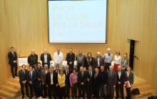 Foto de grup dels signants i les adhesions al Pacte de Salut