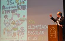Foto de la presentació de la 35a edició de l’Olimpíada Escolar de Reus