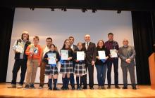 Foto dels guanyadors de les targetes Verdes de  la 34a edició de l’Olimpíada Escolar de Reus