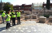Foto de la visita a es obres de reforma de l’entorn del Tanatori Municipal de Reus
