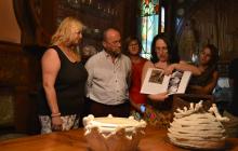 Foto de la visita a l'exposició