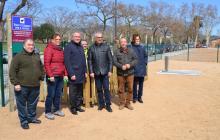 Foto de la visita a la zona d'esbarjo de gossos del barri Gaudí