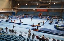 Participants als Jocs del Mediterrani al Pavelló Olímpic de Reus