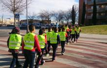 Foto d'una activitat de mobilitat segura