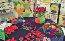Imatge d'una de les accions realitzades pels SIS coincidint amb Sant Jordi