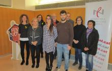 Imatge de l'acte de lliurament, amb Marta Nus (primera per l'esquerra)