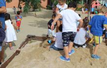 Imatge d'arxiu del pati d'un centre escolar de la ciutat