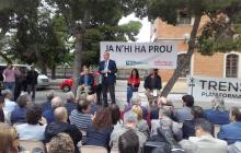 Imatge de l'acte durant la intervenció de l'alcalde, Carles Pellicer