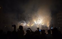 Imatge dels focs posteriors a la Tronada 2017