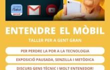 Cartell Entendre el mòbil: taller per a la gent gran