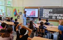 Taller «Desplaçades. Les escoles tenim els braços oberts» a l'Escola La Vitxeta
