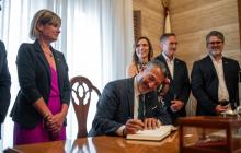 Visita institucional del conseller d'Empresa i Treball, Miquel Sàmper Rodríguez