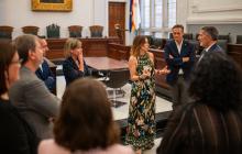 Visita institucional del conseller d'Empresa i Treball, Miquel Sàmper Rodríguez
