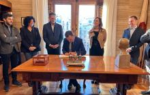 Visita institucional del conseller  d'Agricultura, Ramaderia, Pesca i Alimentació, Òscar Ordeig