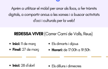 Cartell del curs de formació Més Digitals