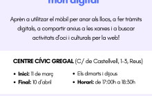 Cartell del curs de formació Més Digitals
