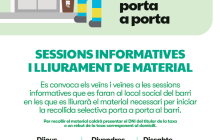 Cartell porta a porta Montserrat