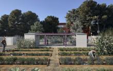 Imatge virtual del projecte d'horts urbans del carrer d'Astorga