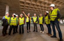 Visita d'obres al complex Riera